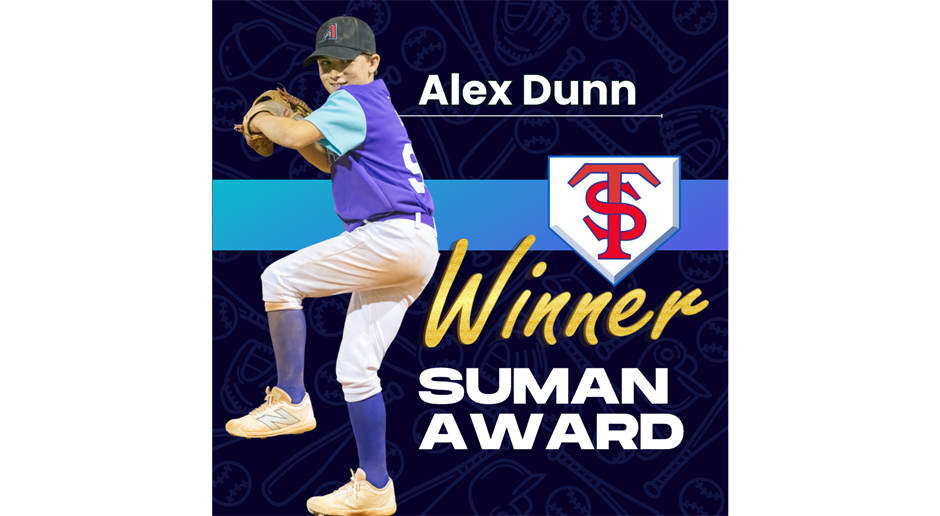 2025 John Suman Award Winner-Alex Dunn